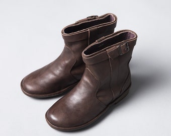 Abuelita Mujer Botines Botas Zapatos desteñidos negro | Etsy España