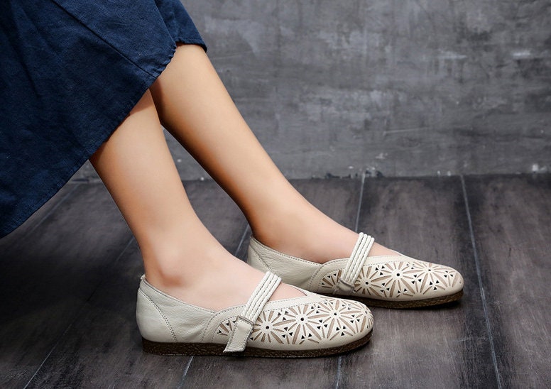 hollow carved casual sandals