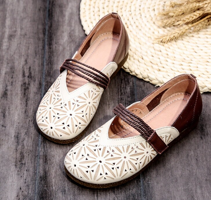 hollow carved casual sandals