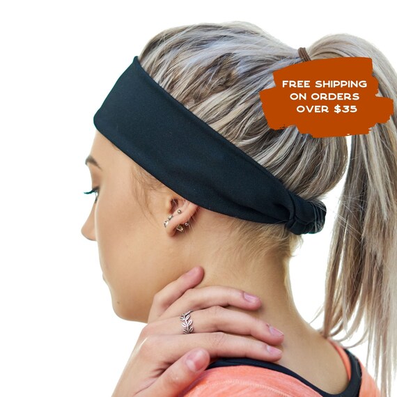CHARM Mens Headband Sports Womens Sweatband Running Crossfit Sweat Wicking Hairband