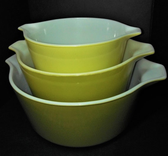 Pyrex Verde Casserole Dishes Avocado Green Round 473 474 Etsy Ireland