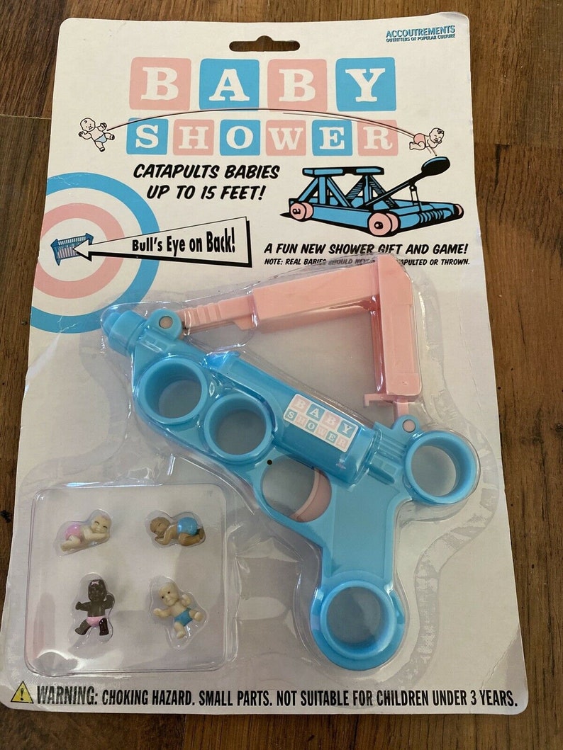 Baby Shower GAG GIFT Game, Catapults Baby to Target, Baby Shower Game, NEW Old Stock from Accoutrements Boy or Girl image 1
