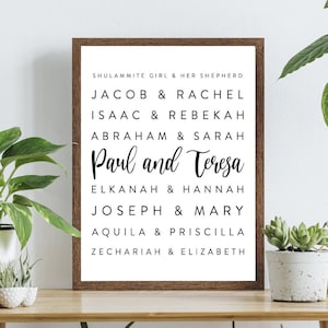 Custom Bible Couples Picture | JW anniversary | Jw wedding gift | JW couples | JW wall art | pioneer partners | Jw husband and wife