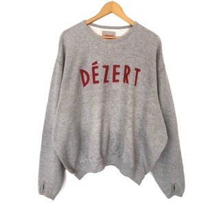 Rare!! Dezert Spellout Embroidery Pullover Jumper Sweatshirt