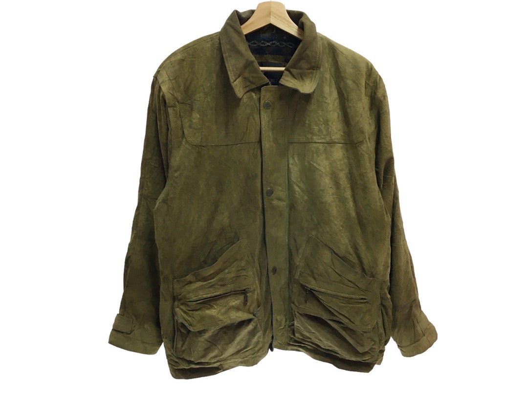 Rare!! Vintage Leather Jacket Distressed 80s 90s Size M - Etsy