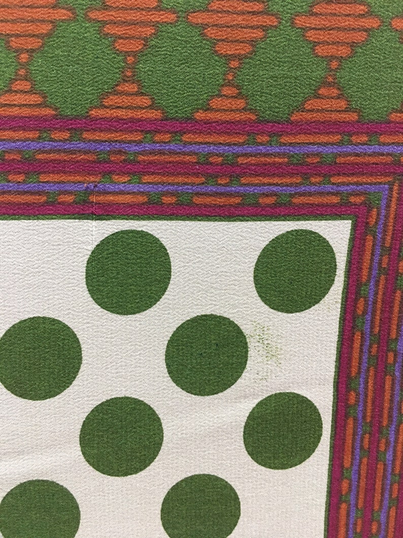 Polkadot Wool Scarf - Green