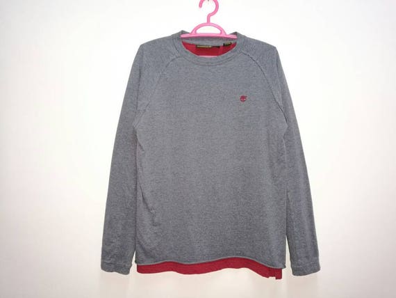 Rare!! Timberland Small Logo Embroidery Sweatshirt