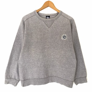 Rare!! Stussy Embroidery Pullover Jumper Sweatshirt Skateboard