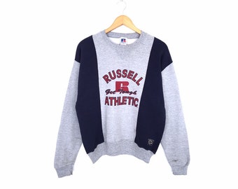 Selten!! Vintage Russell Athletic Spellout Pullover Pullover Sweatshirt