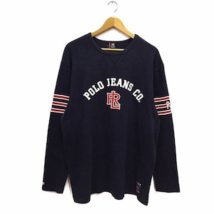 Rare!! Polo Jeans Co Ralph Lauren Spellout Broderie Sweat-shirt