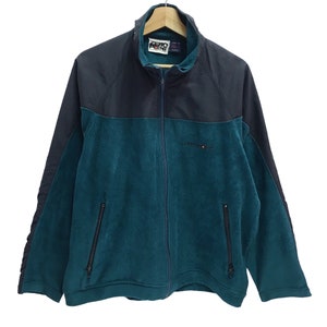 Rare!! Vintage Zero Point X Mont Bell Polartec Spellout Sweater Jacket Fleece