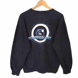 Rare!! Scorpion Bay Big Logo Pullover Jumper Sweatshirt Hawaiian Beach Mexico Surfwear