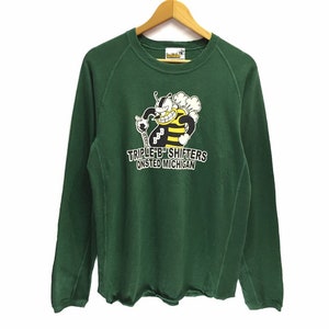 Rare!! Motorsports Equipment Bumblebee Spellout Sweatshirt ShirtSweat