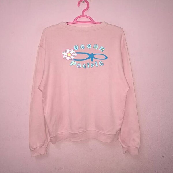 ¡¡Raro!! Ocean Pacific Pullover Jumper Spellout sudadera mujeres tamaño