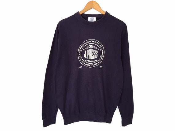 Rare!! J Press Big Logo Spellout Pullover Jumper S