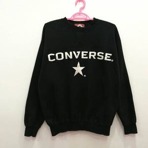 Rare!! Vintage Converse All Star Spellout Embroidery Pullover Jumper Sweatshirt