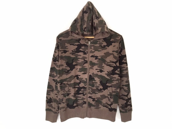 Rare!! Camouflage Pullover Jumper Sweater Hoodie Z