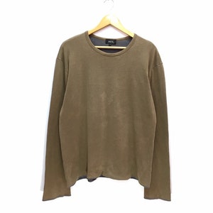 Rare!! APC Long Sleeve Sweater Sweatshirt Distressed