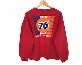 ¡¡Extraño!! Lubricantes 76 Racing Motor Oil Spirit Spellout Jersey Jersey Sudadera