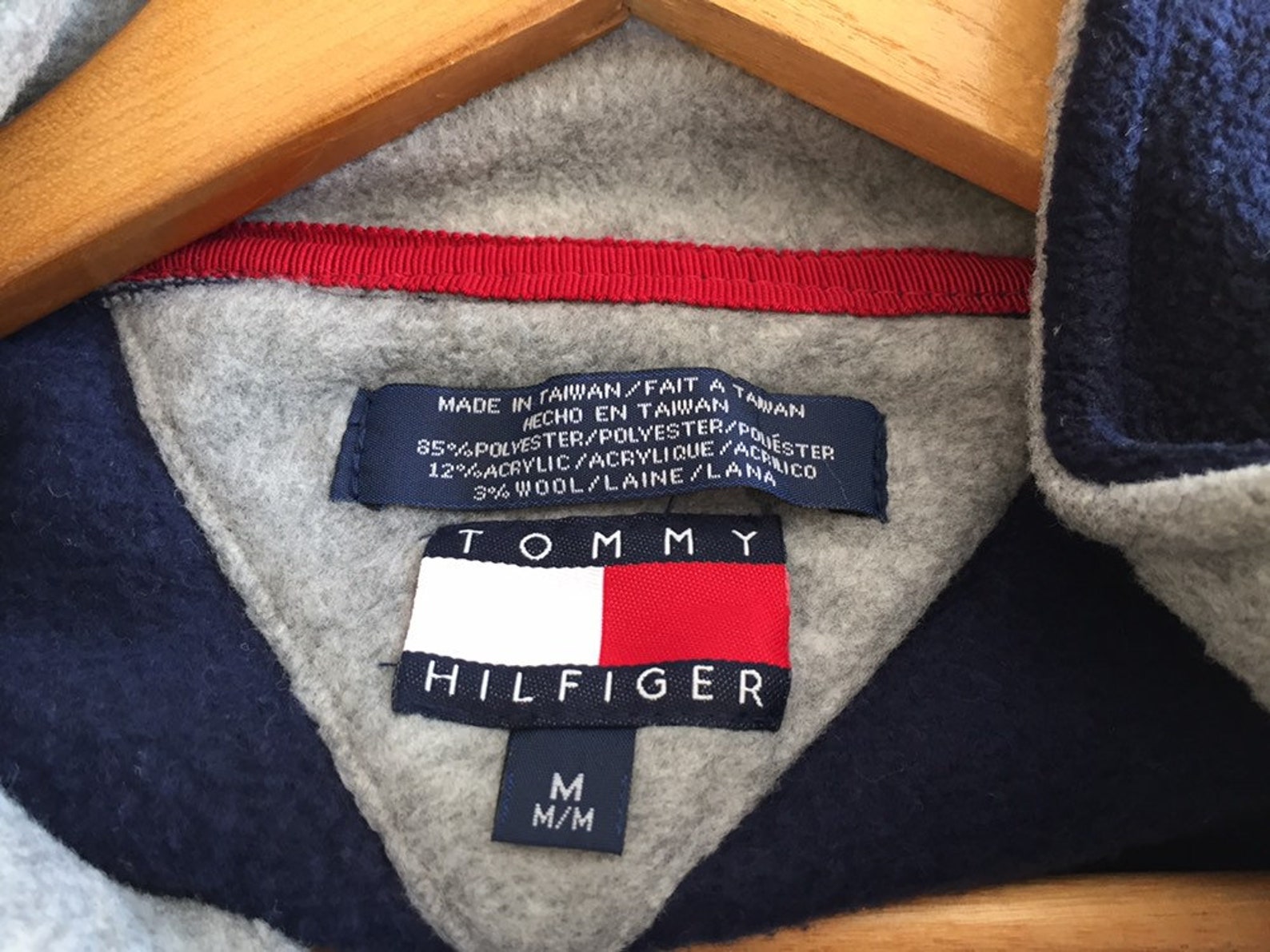 Rare Vintage Tommy Hilfiger Box Logo Embroidery Half Zipper - Etsy UK