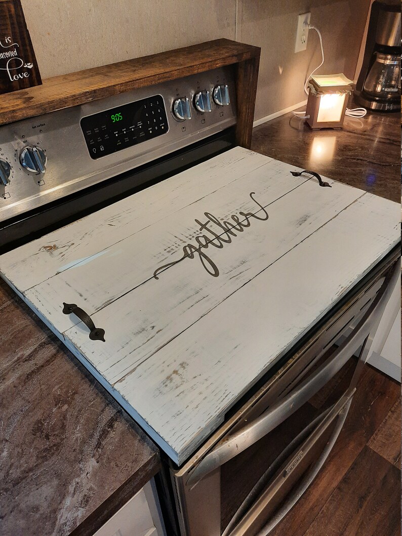 Wooden Stove Cover Stove Burner Covers Noodle Board Stove Etsy