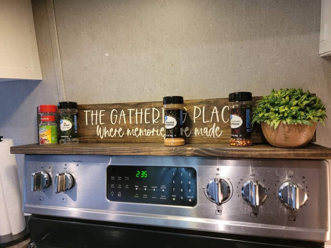 Stove Top Rackspice Rackstove Top Cover Rack Over the Stove Etsy