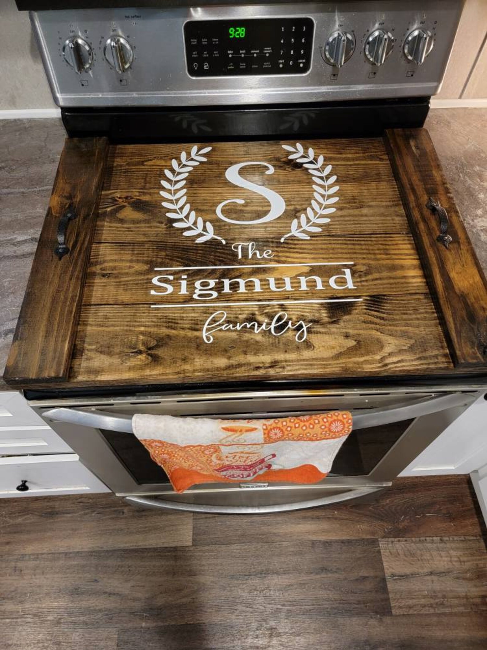 Custom Handmade Stove Top Cover Wooden Cover funny Sayings Etsy