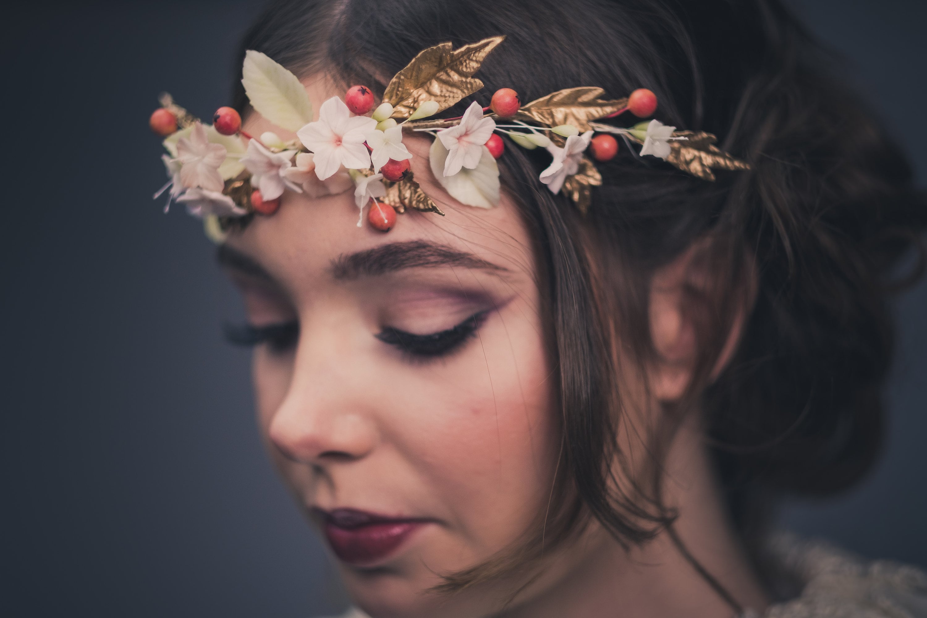 Crown Bridal floral crown flower hair crown Bridal Etsy