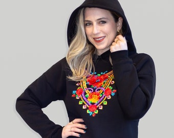 Halina Embroidered Slavic Folk Hoodie