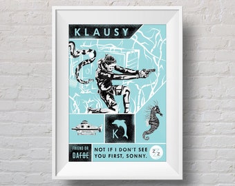 Friend or Dafoe - Klausy Mini-Print - The Life Aquatic