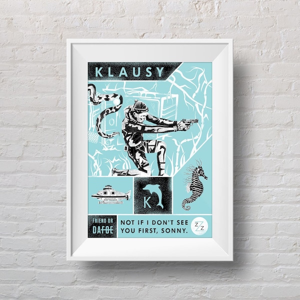 Friend or Dafoe - Klausy Mini-Print - The Life Aquatic