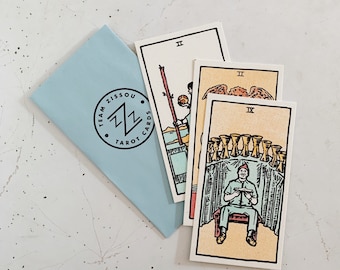 Life Aquatic Tarot Card Print Set of 3