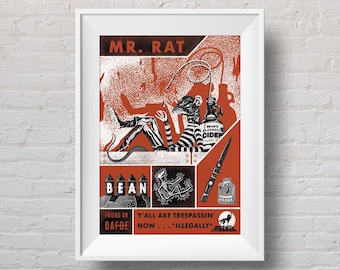 Friend or Dafoe - Mr. Rat Mini-Print - Fantastic Mr. Fox