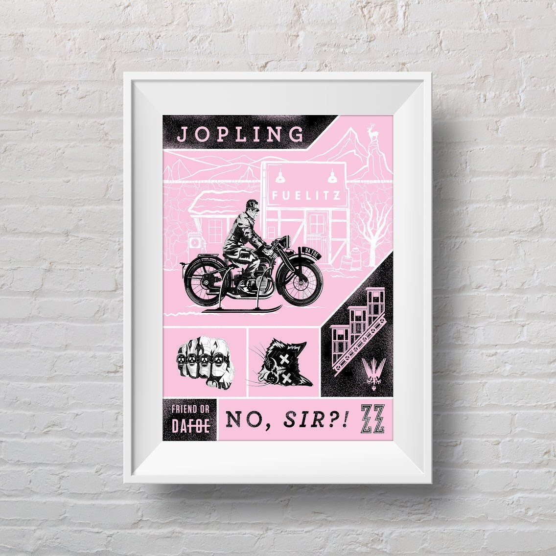 Friend or Dafoe - Jopling Mini-Print - the Grand Budapest Hotel