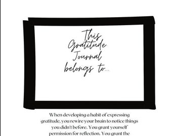 Printable Digital Gratitude Journal