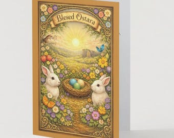 Ostara Greeting Card • Spring Equinox • Printable Digital Card 5x7