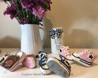Crochet Baby Booties - Sneakers and more!