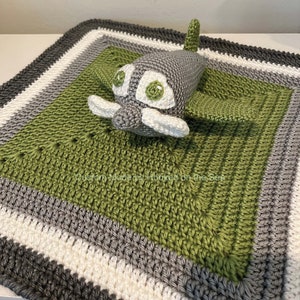 Crochet Airplane Lovey, Security Blanket