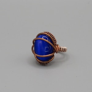 Blue Cat&#39;s Eye Ring