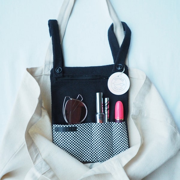 Purse organizer - Leather - Pouches - Purse insert - Tote bag - Makeup organizer - Wallet