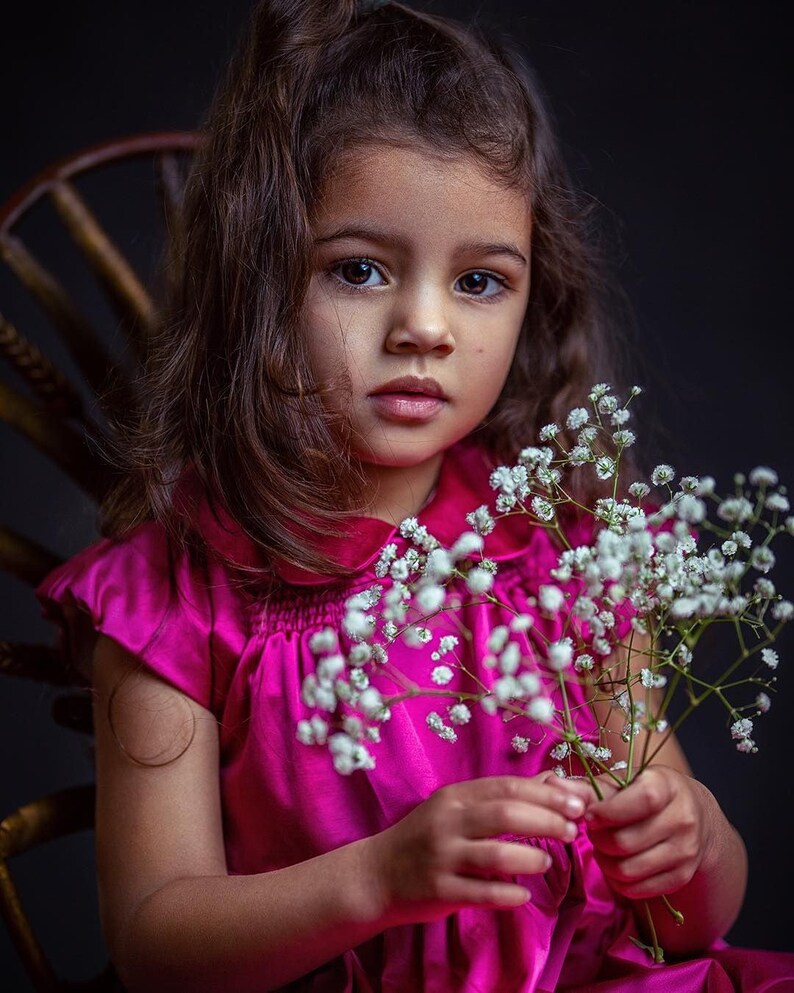 Toddler Birthday Dress Raspberry Baby Dress Raspberry Etsy