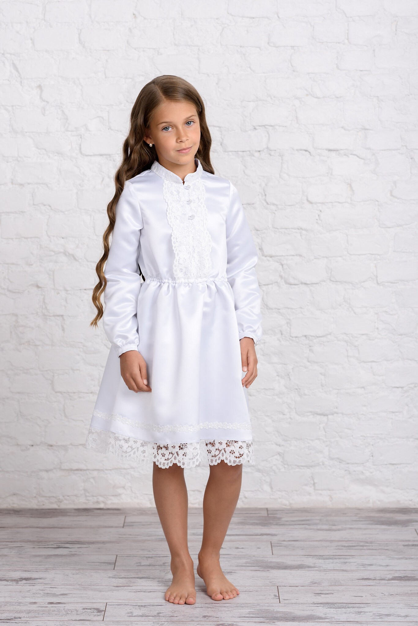 plain communion dresses