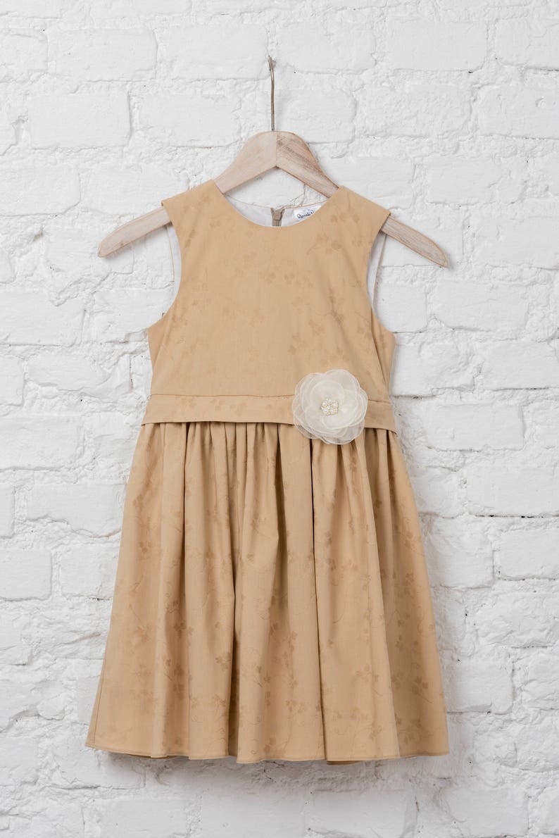 Ivory Flower Girl Dress Ivory Junior Bridesmaid Dress Rustic Etsy