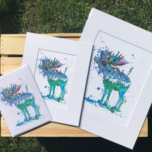 Moose Watercolor