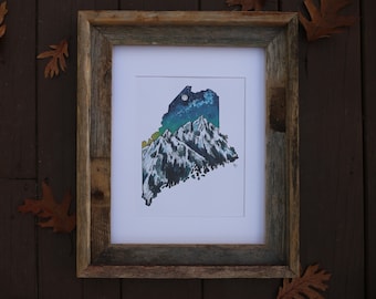 Maine State "Mountain Range"