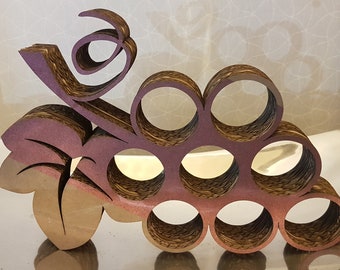 Portatovaglioli, Cartone, grappolo d'uva, pratico e leggero. Decorazione per la casa. Art cardboard. Appendere o appoggiare