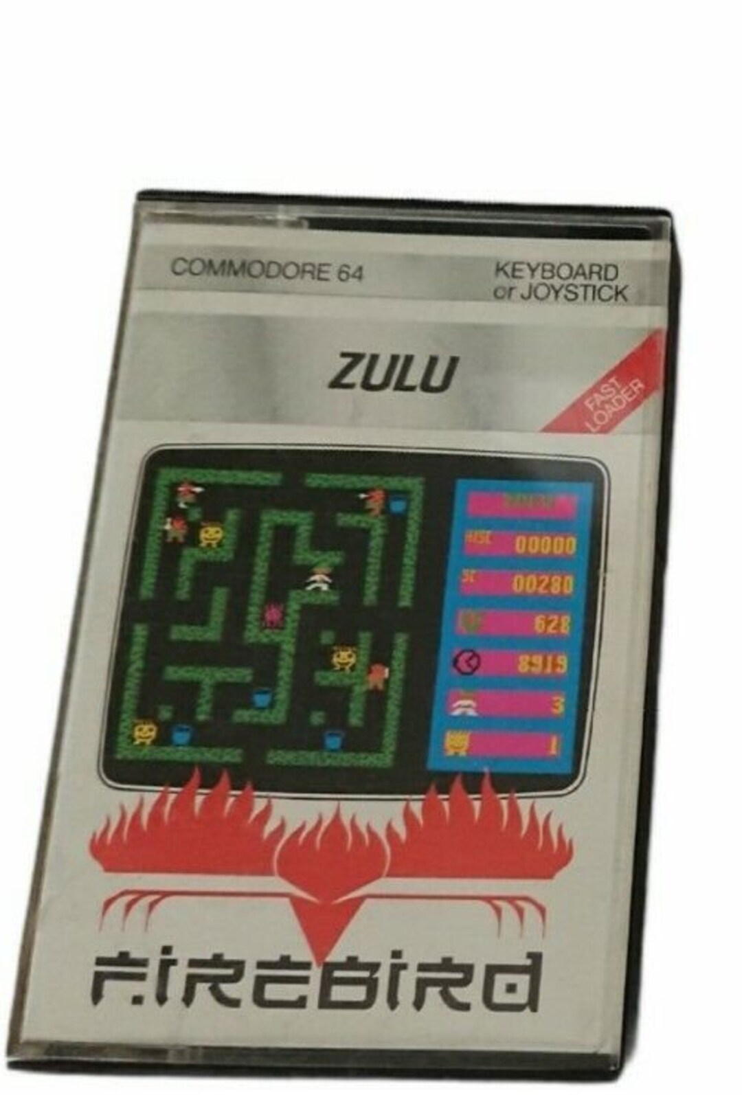 Commodore 64 C64 Zulu 1984 Vintage Cassette Tape Game Etsy