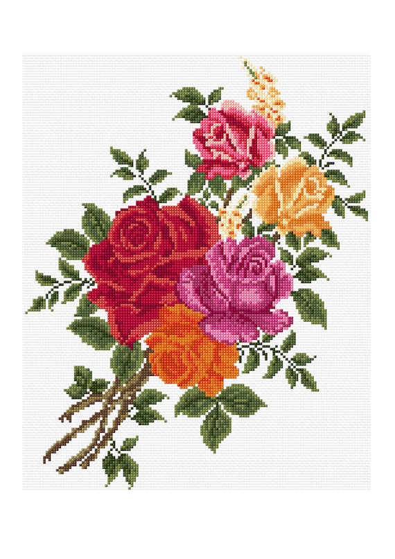 Floral Cross Stitch Pattern Collection of More Than 70 Patterns