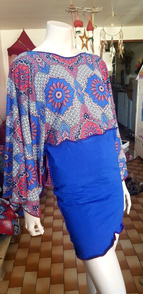 Tunique Légère Kivenst Taille 52/54 - Colorée, Coupe Originale, Coton/polyester, Impeccable Occasion