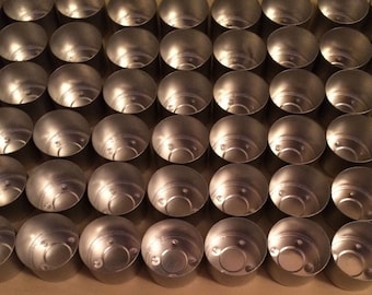 100 big size tea lights foil cups (no wicks)